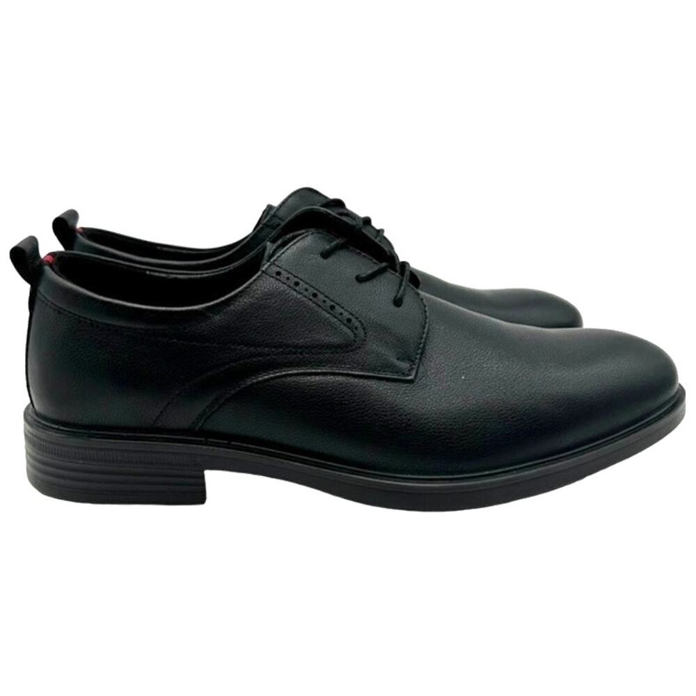 Playboy Black Leather Derby Oxford Dress Shoes Men 8 NWT Lace Up Formal Business